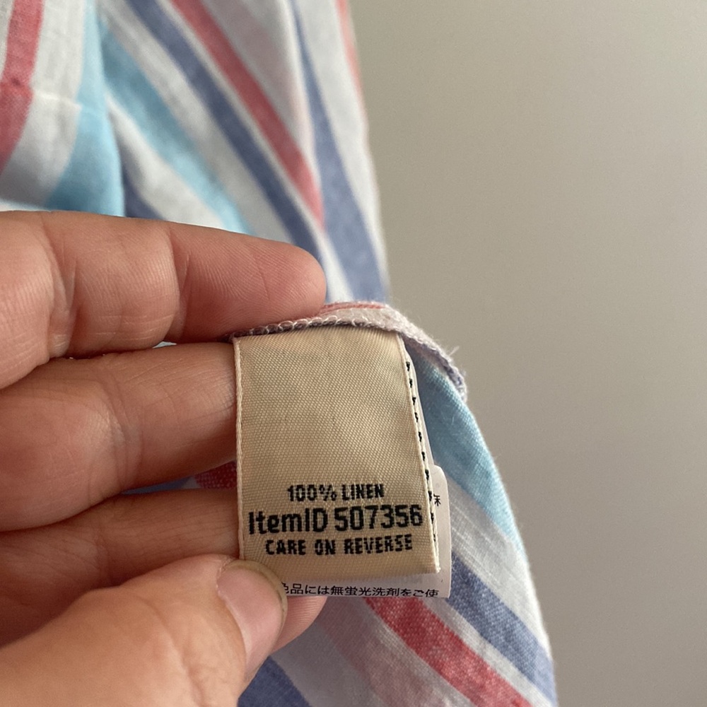 LL bean • 100% linen striped top - Picture 5 of 6